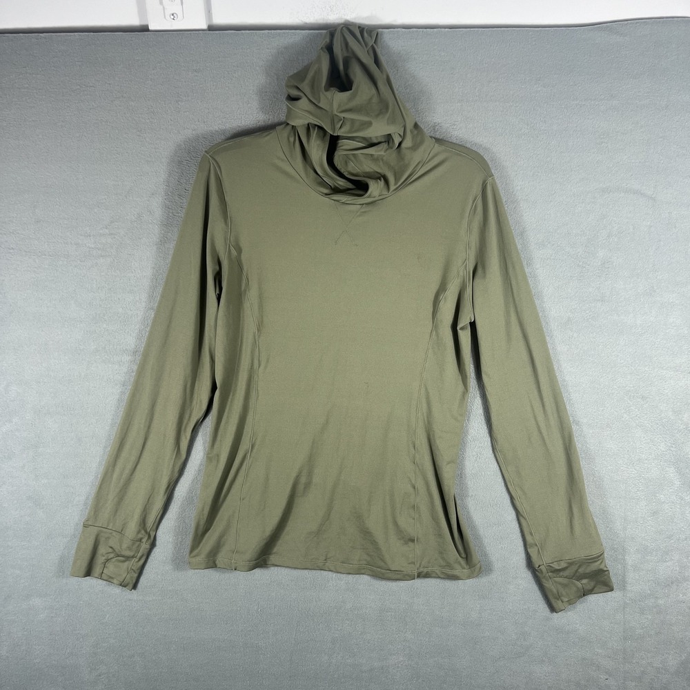 Fabletics Women's Green Long Sleeve Hooded Athletic Hoodie Sweatshirt Size M